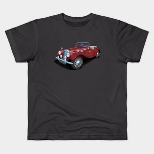 1954 MG TF sports car in autumn red Kids T-Shirt